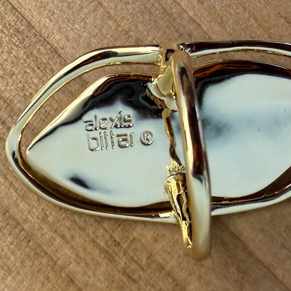 Alexis Bittar Framed Liquid Metal Lucite Ring - Picture 4 of 7